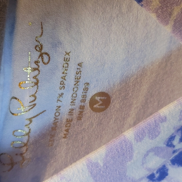 Lilly Pulitzer UPF 50 Rylie Cover Up Dress Lilac Verbena Rock The Dock size M - Picture 3 of 4